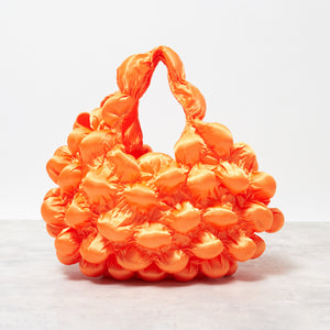 Large Pom-Pom Bags Satin