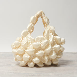 Large Pom-Pom Bags Satin