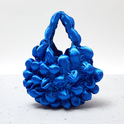 Large Pom-Pom Bags Satin