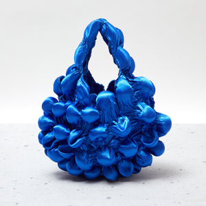 Large Pom-Pom Bags Satin