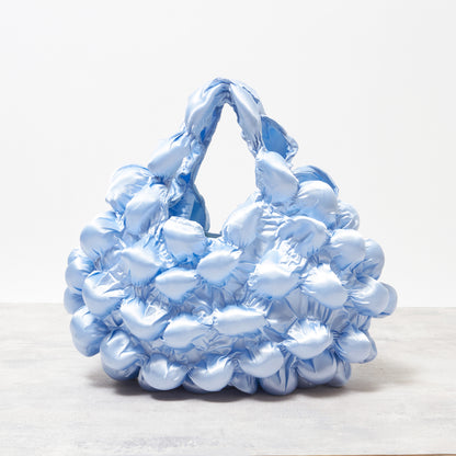 Large Pom-Pom Bags Satin