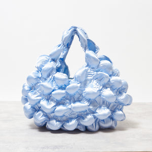 Large Pom-Pom Bags Satin