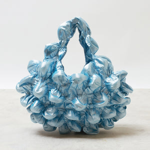 Large Pom-Pom Bag Metallic