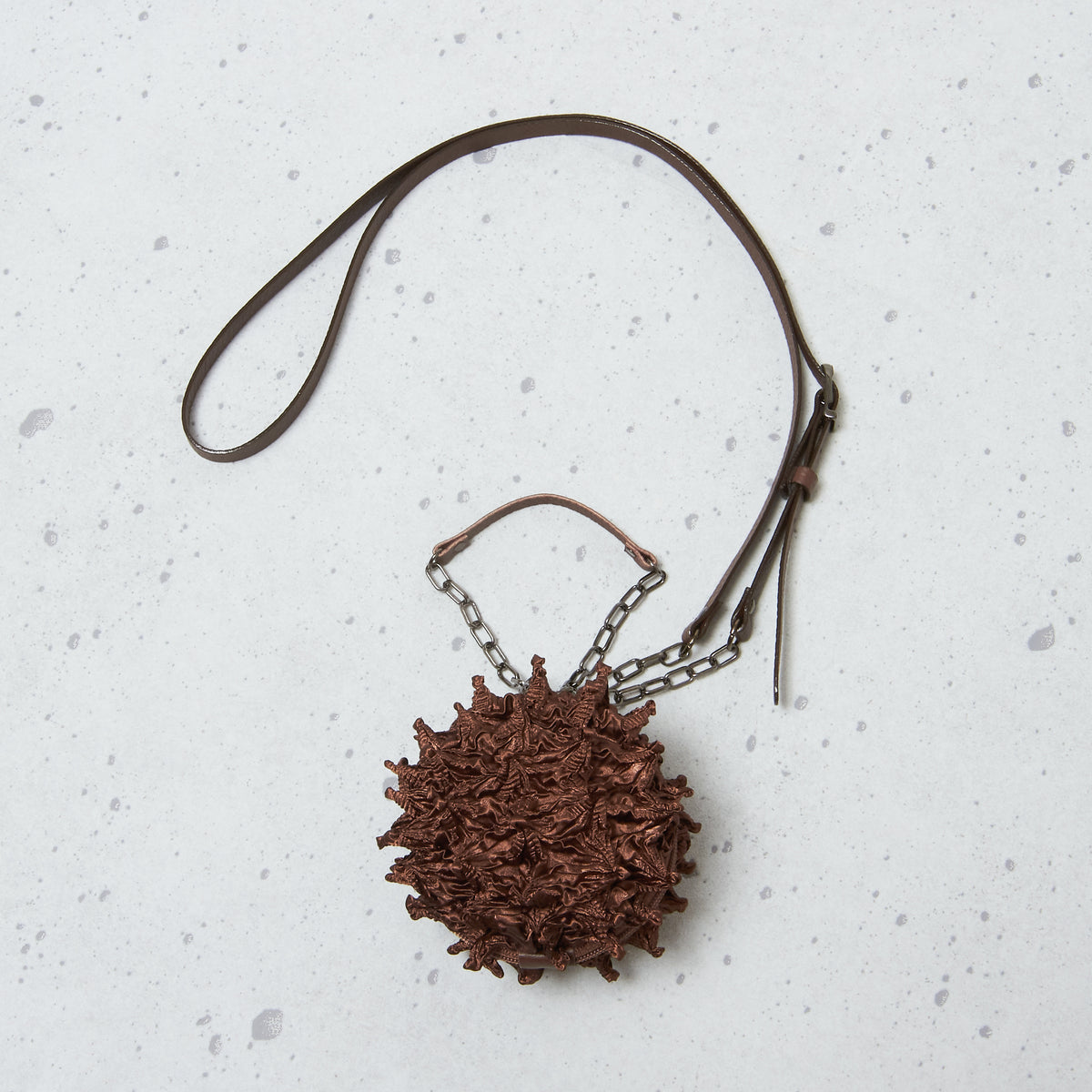 Spiky Shibori Charm Shoulder Bag