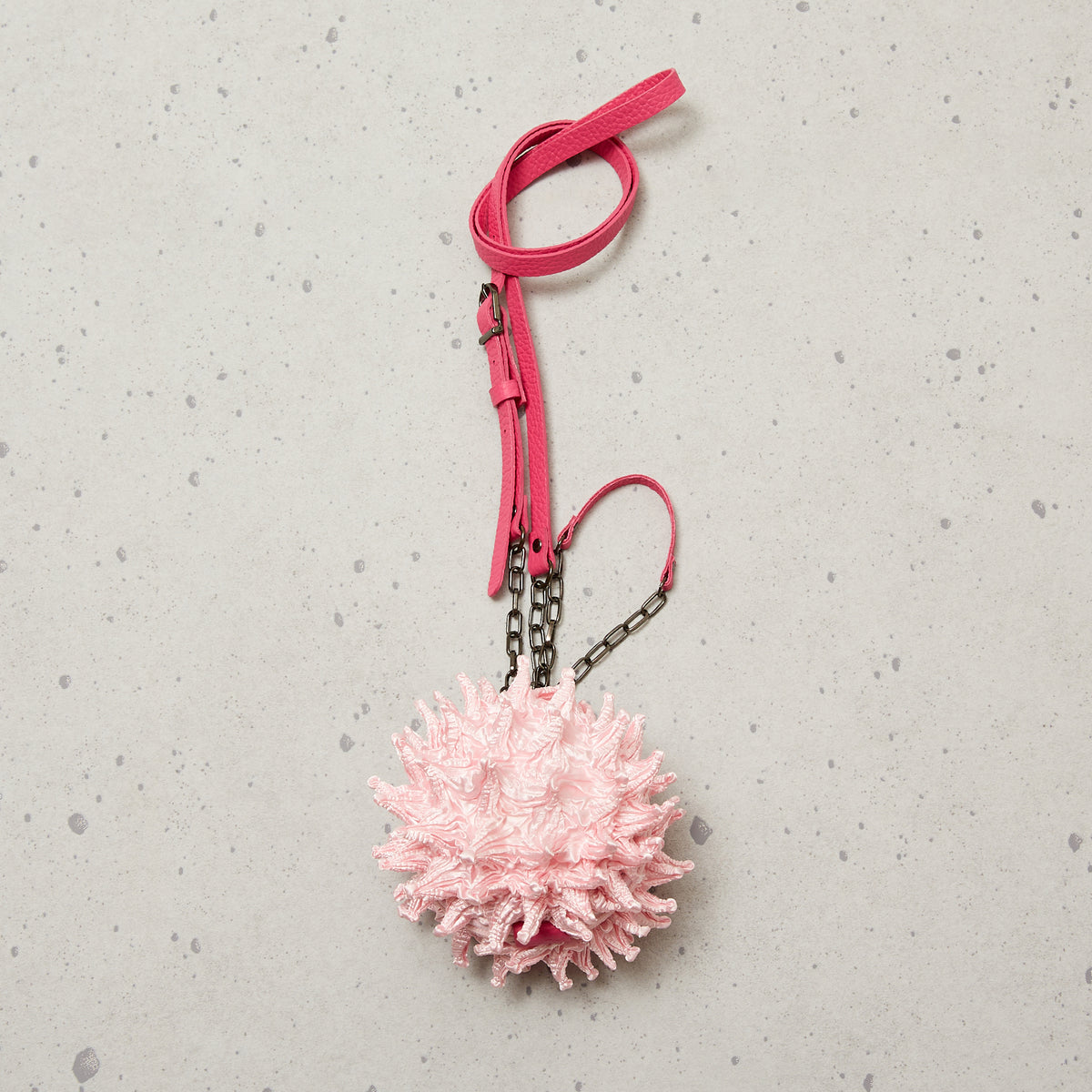 Spiky Shibori Charm Shoulder Bag