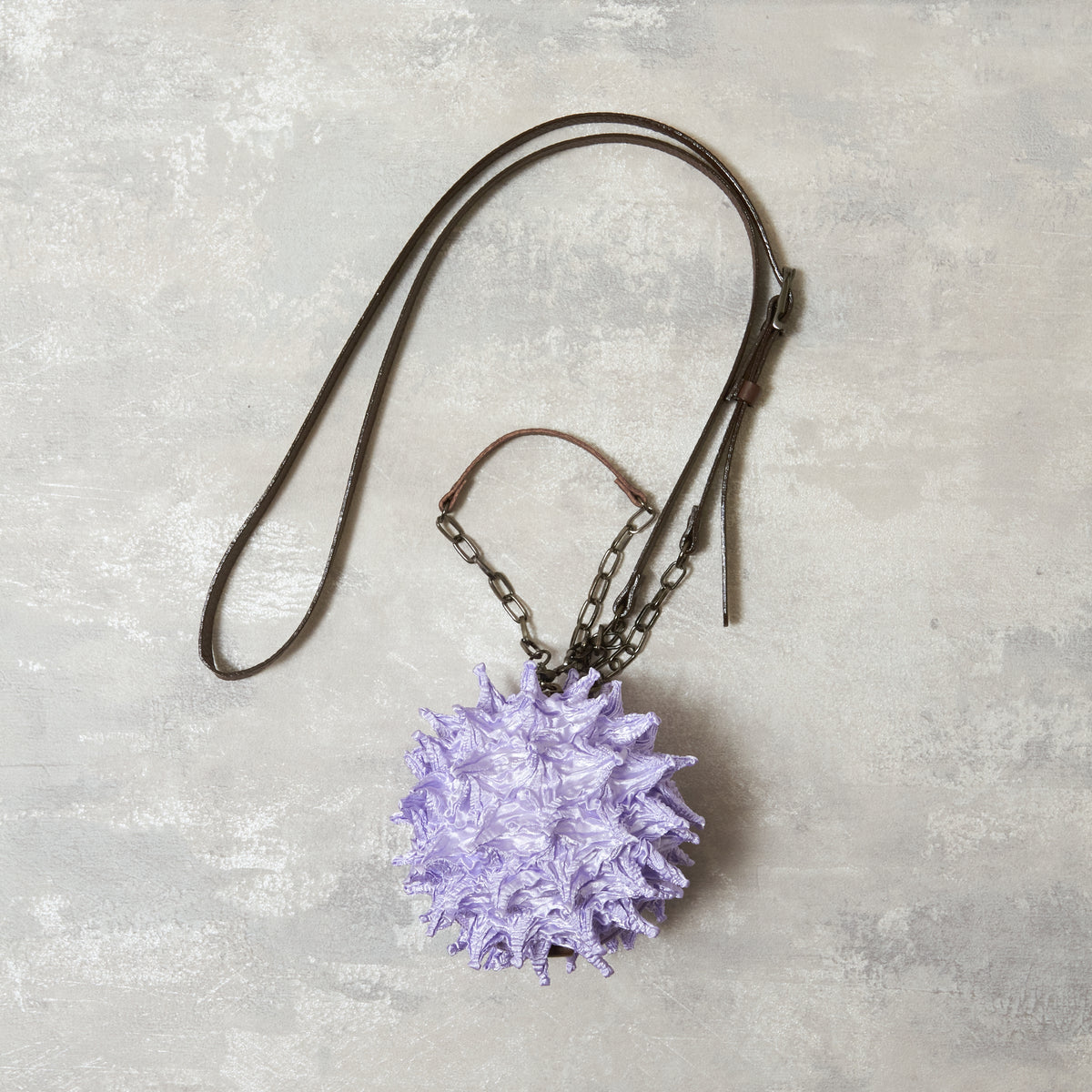Spiky Shibori Charm Shoulder Bag