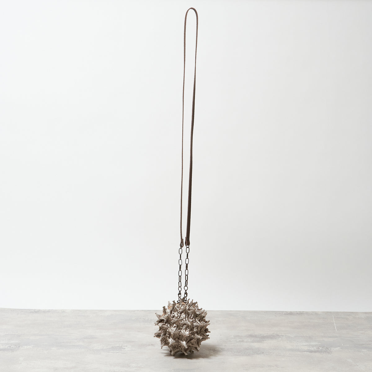 Spiky Shibori Charm Shoulder Bag