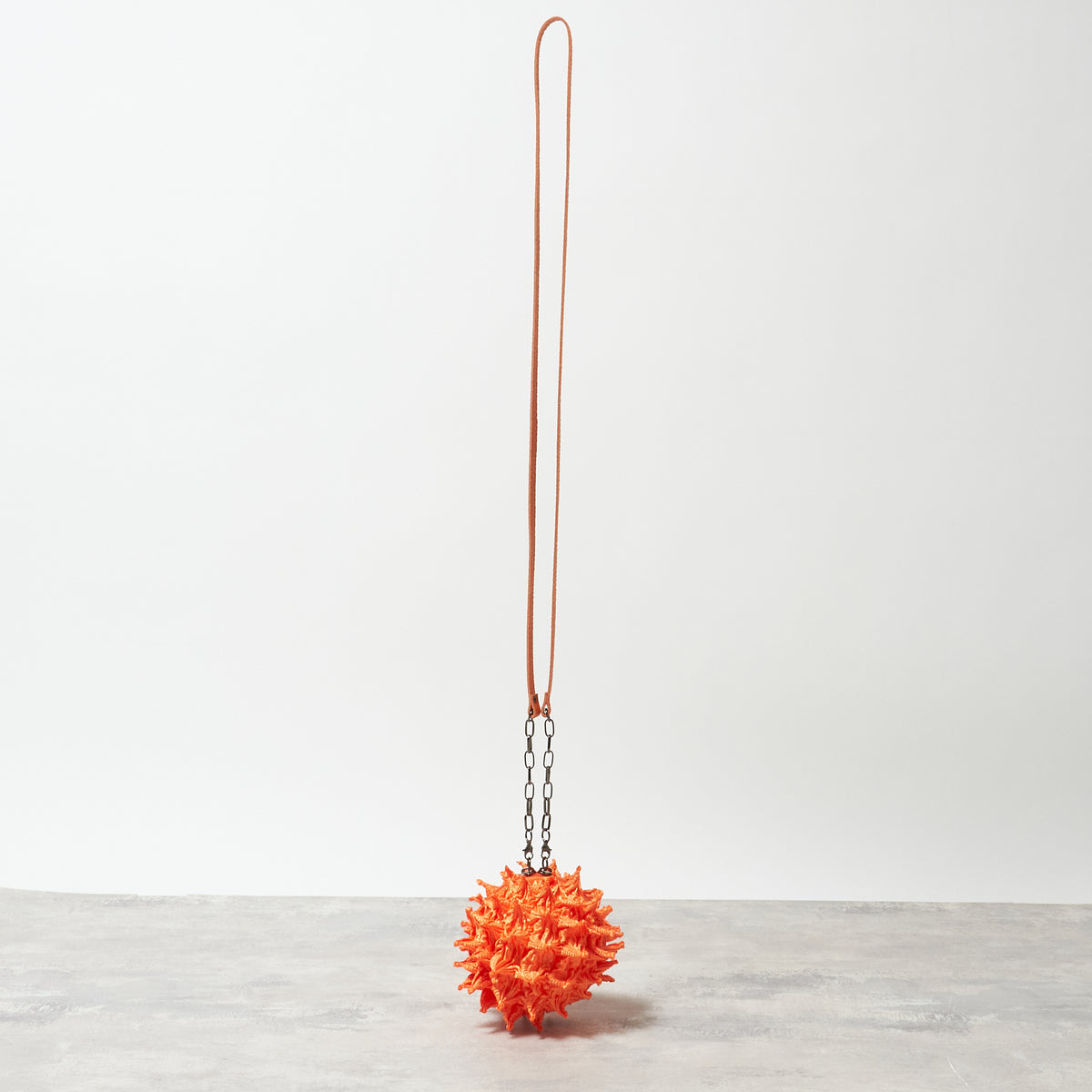 Spiky Shibori Charm Shoulder Bag