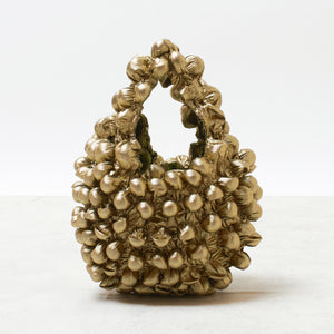 Small Pom-Pom Bag Metallic