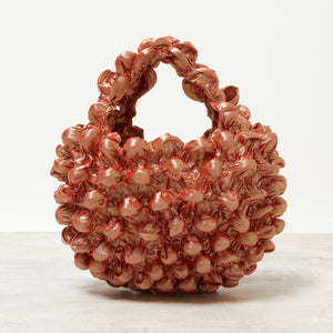 Small Pom-Pom Bag Metallic