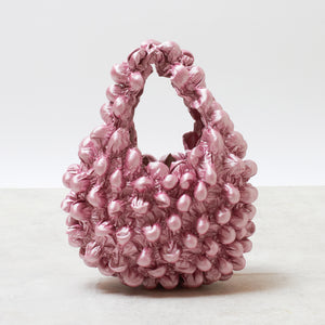 Small Pom-Pom Bag Metallic