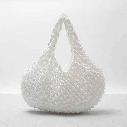 Spiky Shibori Big Fluffy Tote Bag