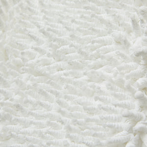 Spiky Shibori Short Sleeve Top - Chiffon, Solid Color