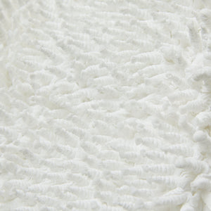 Spiky Shibori Long Sleeve Top - Chiffon/Solid Color