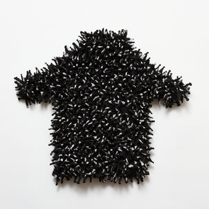 Spiky Shibori Short Sleeve Top - Dot Pattern
