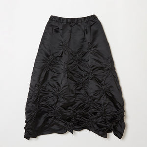 Rolled-up Shibori Skirt