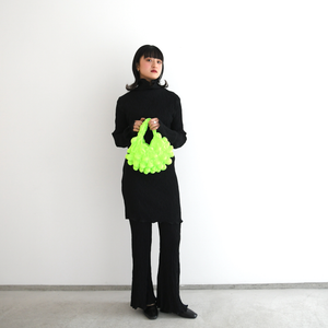 Large Pom-Pom Bags Satin
