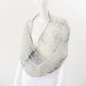 Wavy Silk Circular Scarf