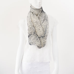 Wavy Silk Circular Scarf