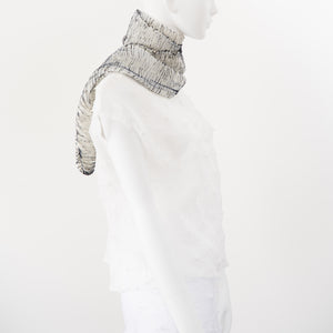 Wavy Silk Circular Scarf