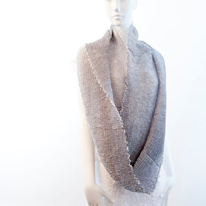 Wavy Silk Circular Scarf