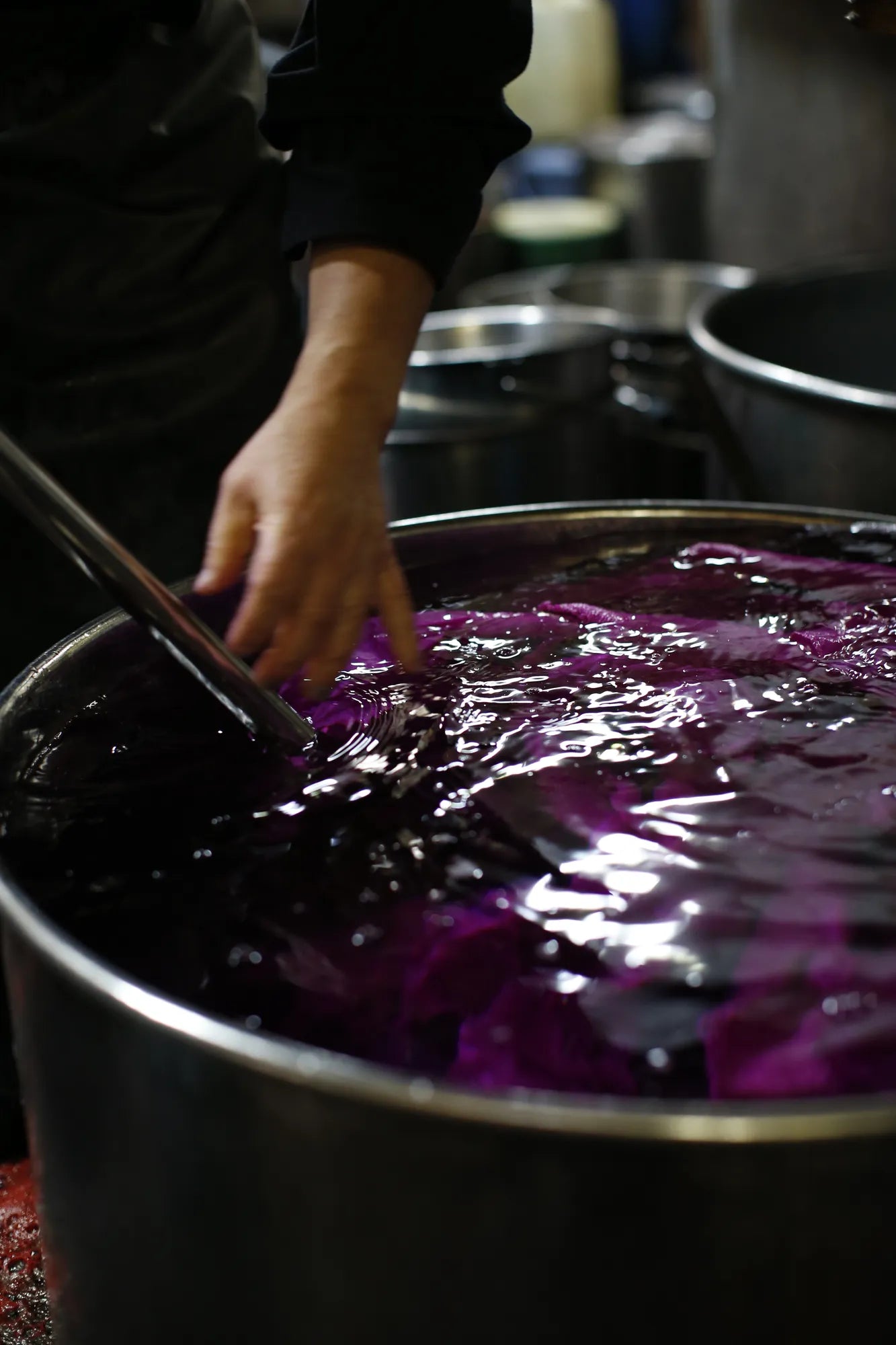 Dyeing step